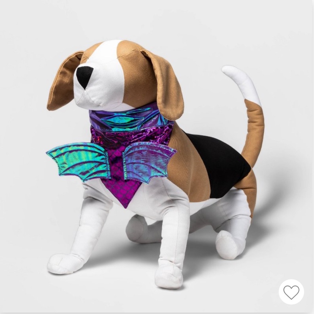 3/$6 | NWT | Hyde and Eek iridescent dragon wings bandana collar slide